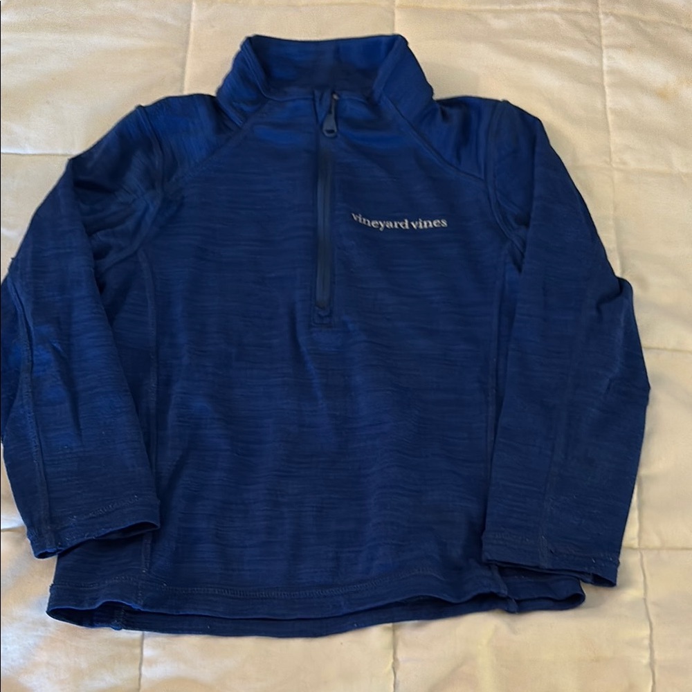 Vineyard Vines Deep Navy Blue Quarter-Zip Pullover Jacket
